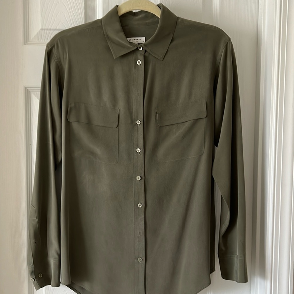 Equipment signature silk shirt